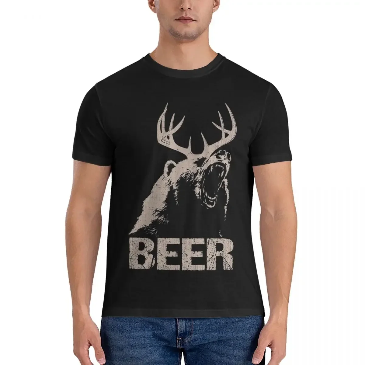 100% Cotton Beer Deer Bear T-shirt Men Funny Oversized T Shirt Men crew Neck Summer Shirts Tops S-6XL
100% Cotton Beer Deer Bear T-shirt Men Funny Oversized T Shirt Men crew Neck Summer Shirts Tops S-6XL
