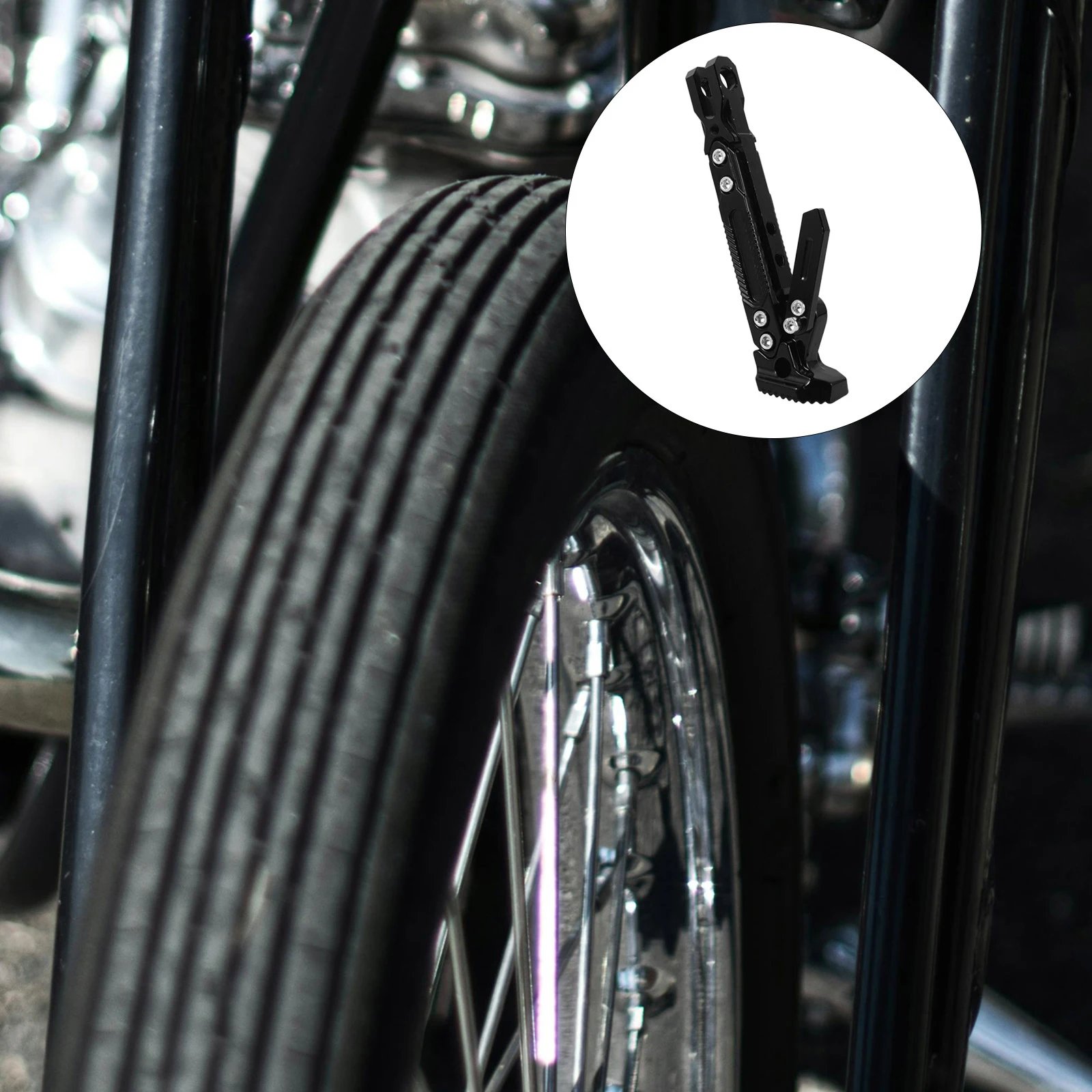 Universal Adjustable Motorcycle Side Stand Foot Pad Aluminum Alloy Kickstand Replacement Scooter Dirt Bike Accessories Durable
Universal Adjustable Motorcycle Side Stand Foot Pad Aluminum Alloy Kickstand Replacement Scooter Dirt Bike Accessories Durable