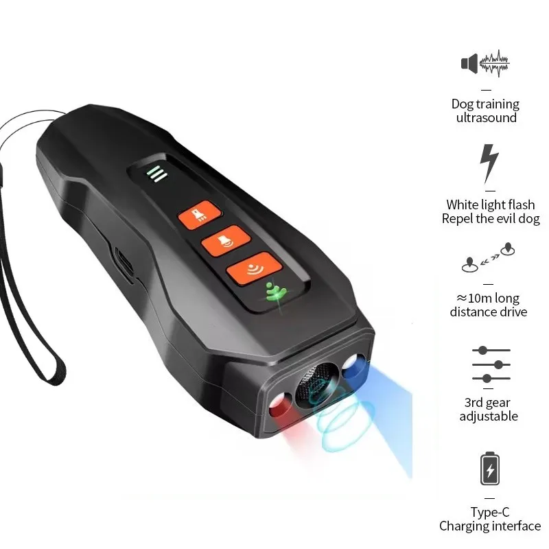 Pet Dog Repeller Ultrasonic Dog Training Device Rechargeable Anti Dog Bark Deterrent Device Outdoor Pets Dogs Repellent Training
Pet Dog Repeller Ultrasonic Dog Training Device Rechargeable Anti Dog Bark Deterrent Device Outdoor Pets Dogs Repellent Training