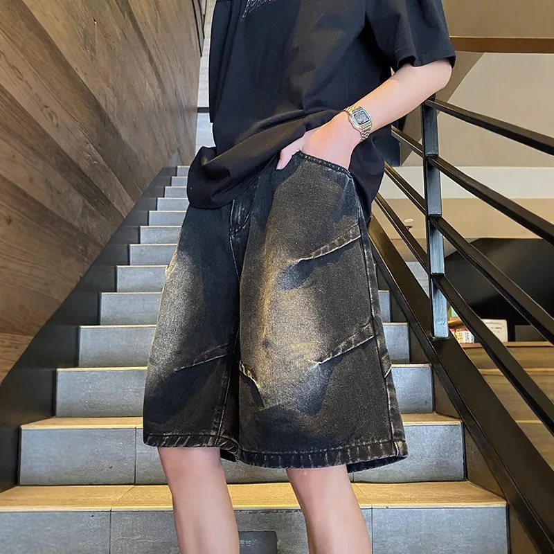 American Retro Washed High Street Jeans Shorts Loose Straight Wide Leg Casual Versatile Six Seven Length for Men And Women
American Retro Washed High Street Jeans Shorts Loose Straight Wide Leg Casual Versatile Six Seven Length for Men And Women