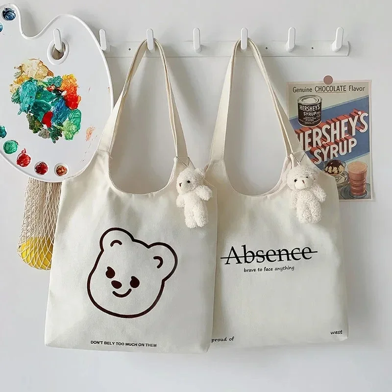Canvas Shoulder Bag For Women Cartoon Printing Ladies Casual Handbag Tote Large Capacity Cotton Reusable Grocery Shopping Bag
Canvas Shoulder Bag For Women Cartoon Printing Ladies Casual Handbag Tote Large Capacity Cotton Reusable Grocery Shopping Bag