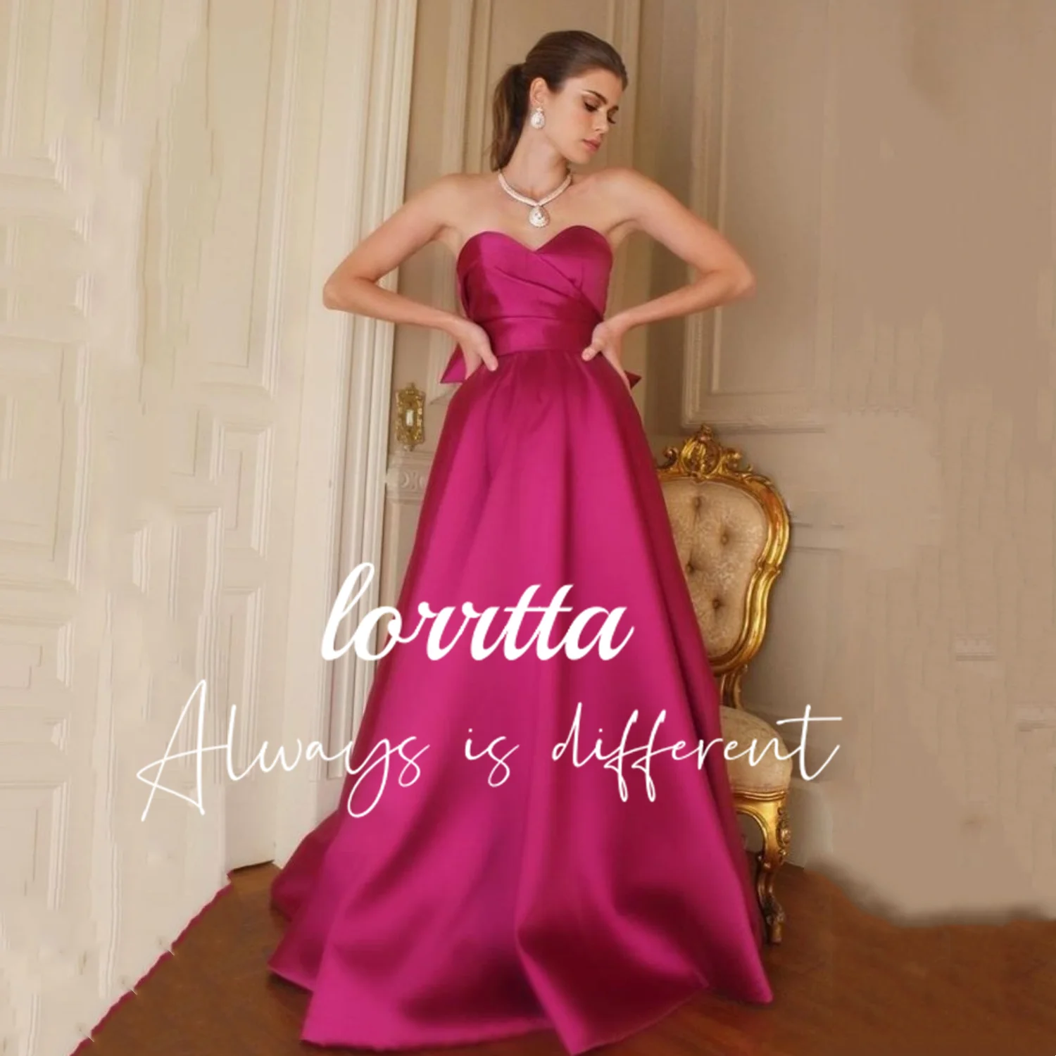 Lorrtta Elegant Red Satin Party Dress Long Prom Evening Gown Sexy Sweetheart Sleeveless Back Bow فساتين السهرة مناسبة رسمية سهره
Lorrtta Elegant Red Satin Party Dress Long Prom Evening Gown Sexy Sweetheart Sleeveless Back Bow فساتين السهرة مناسبة رسمية سهره