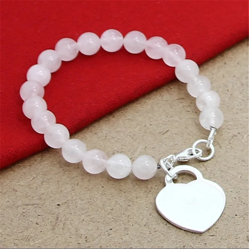 Fashion 925 Sterling Silver 7-8MM Pink Crystal Pendant Bracelet for Women Christmas Valentine Banquet Charm Jewelry Party Gifts
Fashion 925 Sterling Silver 7-8MM Pink Crystal Pendant Bracelet for Women Christmas Valentine Banquet Charm Jewelry Party Gifts