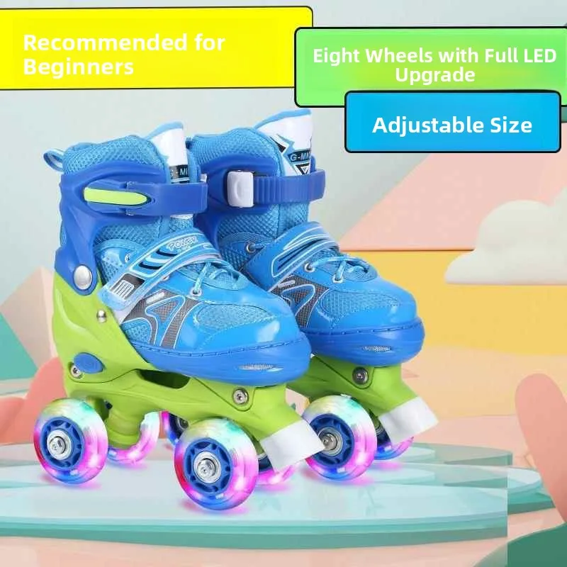 Adjustable Quad Roller Skates Children's Beginner Full Set Ice Skates Unisex Kids Roller Skates Four-Wheel Inline Skates
Adjustable Quad Roller Skates Children's Beginner Full Set Ice Skates Unisex Kids Roller Skates Four-Wheel Inline Skates