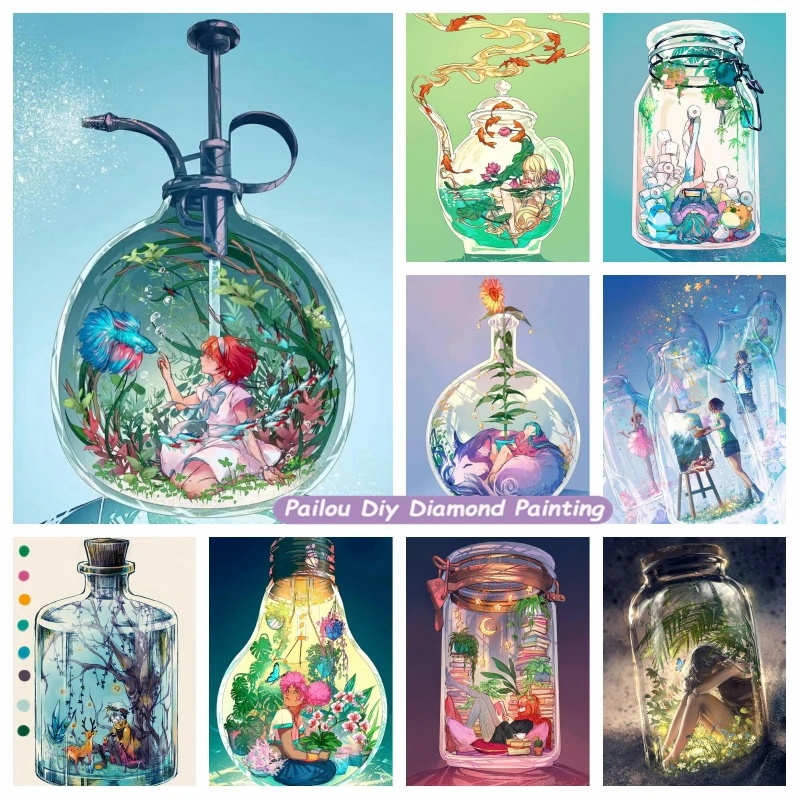 Flower Anime Girl In Bottle Diamond Painting Art Full Square Drills Crystal Cross Stitch Beauty Cartoon Scenery Room Decor
Flower Anime Girl In Bottle Diamond Painting Art Full Square Drills Crystal Cross Stitch Beauty Cartoon Scenery Room Decor