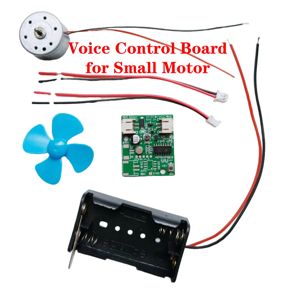 Small motor voice control module 3V 4.5V 5V power supply voice command control toy teaching kit
Small motor voice control module 3V 4.5V 5V power supply voice command control toy teaching kit