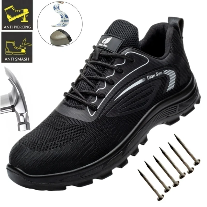 Men's Steel Toe Safety Shoes, Anti Puncture And Anti Smashing Work Shoes, Breathable And Comfortable Industrial Shoes In Summer
Men's Steel Toe Safety Shoes, Anti Puncture And Anti Smashing Work Shoes, Breathable And Comfortable Industrial Shoes In Summer