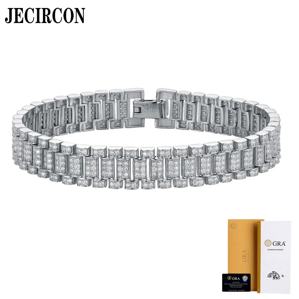 JECIRCON браслет с муассанитом и бриллиантовым ремешком, простой универсальный полный бриллиант, ювелирные изделия для пар, стерлинговое серебро S925, блестящий модный подарок
JECIRCON браслет с муассанитом и бриллиантовым ремешком, простой универсальный полный бриллиант, ювелирные изделия для пар, стерлинговое серебро S925, блестящий модный подарок