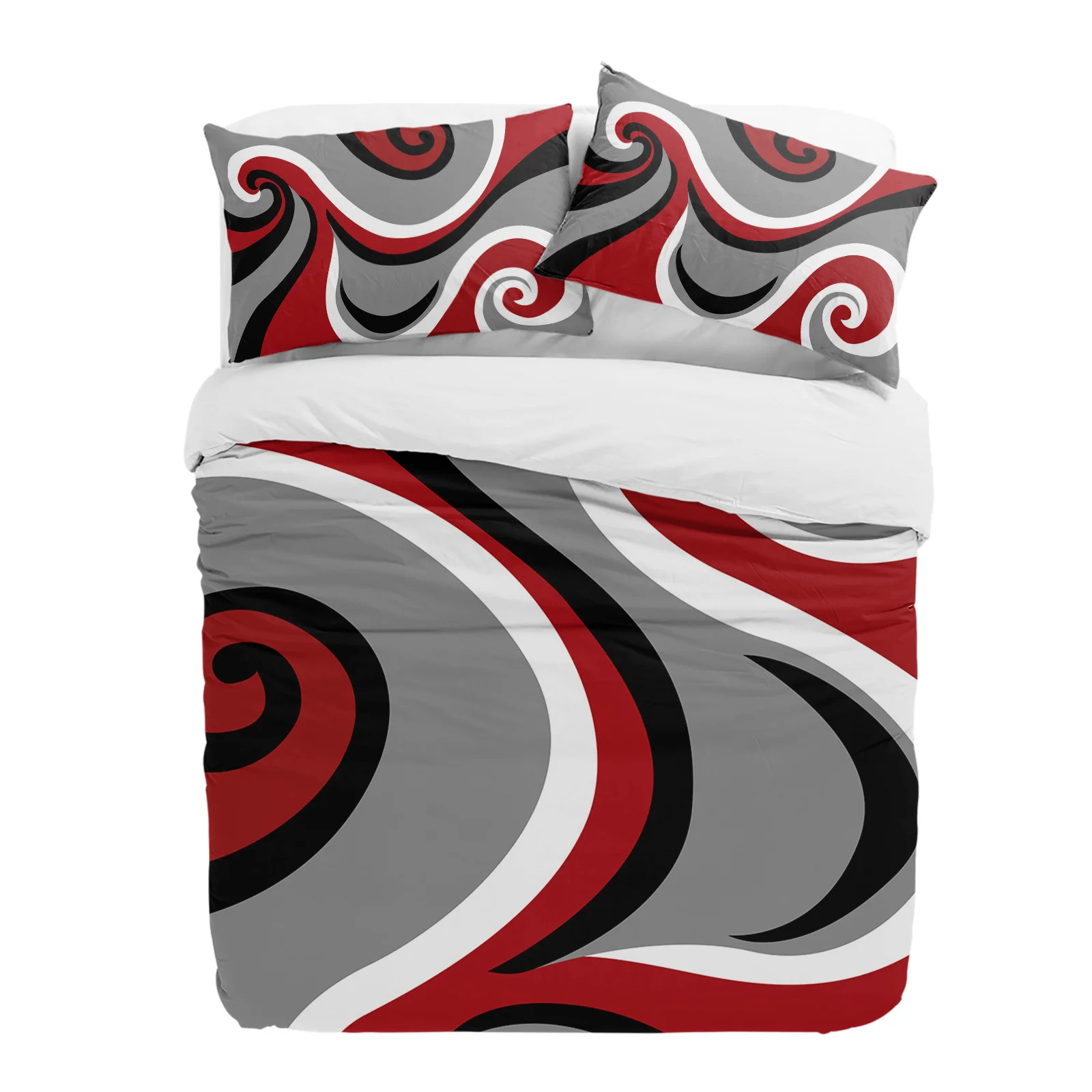 Abstract Vortex Red 3pcs Bedding Set For Double Bed Home Textile Duvet Cover Quilt Cover Pillowcase
Abstract Vortex Red 3pcs Bedding Set For Double Bed Home Textile Duvet Cover Quilt Cover Pillowcase