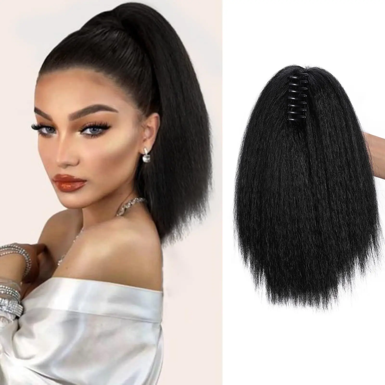Grab clip ponytail wig, fluffy straight hair, short ponytail wig, synthetic ponytail wig, ponytail for daily wear
Grab clip ponytail wig, fluffy straight hair, short ponytail wig, synthetic ponytail wig, ponytail for daily wear