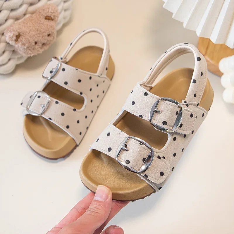 2026 New Girls Summer Sandals Polka Dot Children Causal School Shoes Soft Soled Non-slip Open-toe Daily Wear Kids Beach Sandals
2026 New Girls Summer Sandals Polka Dot Children Causal School Shoes Soft Soled Non-slip Open-toe Daily Wear Kids Beach Sandals