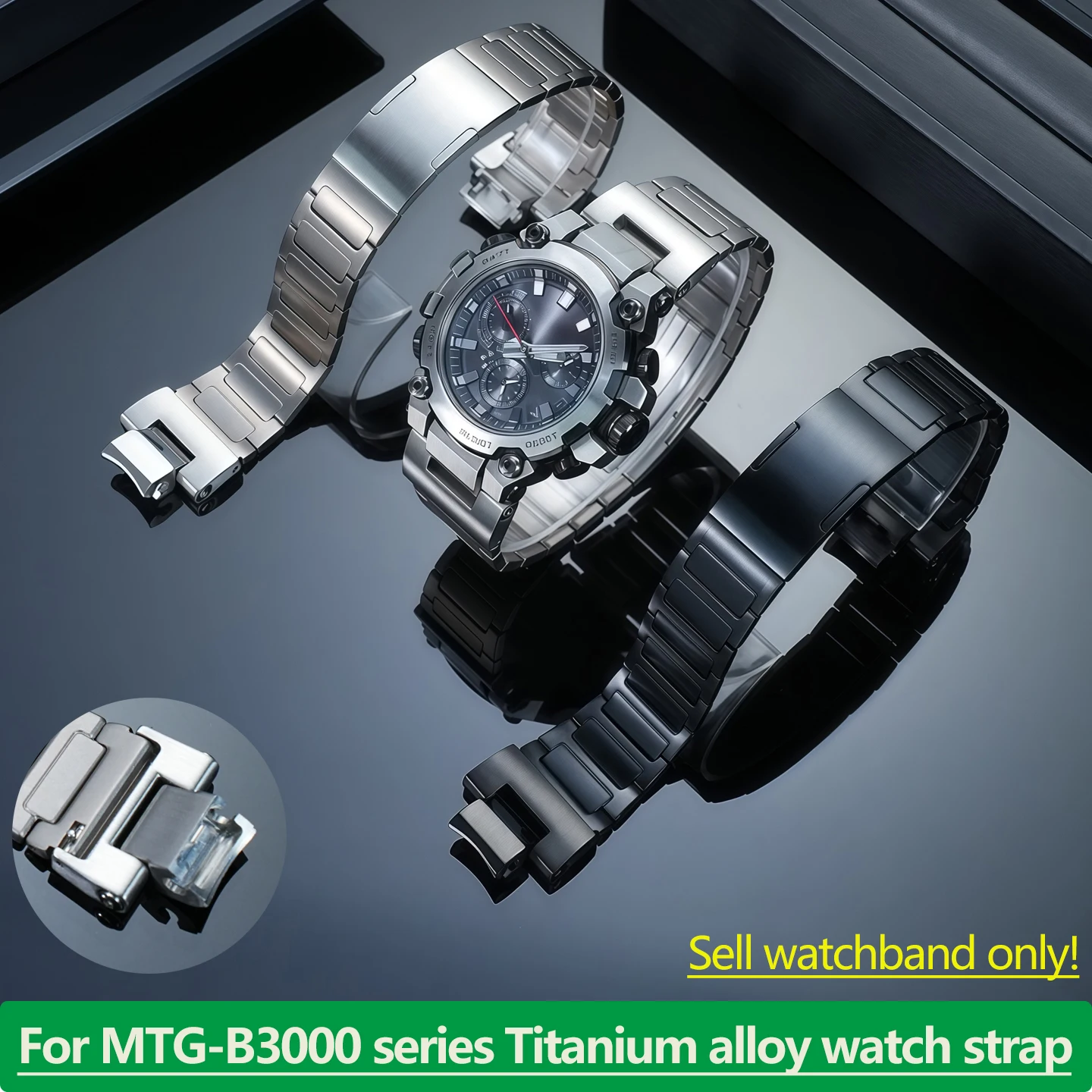 MTG-B3000 Titanium metal strap For Casio G-SHOCK MTG-B3000 series modified Titanium alloy quick release watchband men's bracelet
MTG-B3000 Titanium metal strap For Casio G-SHOCK MTG-B3000 series modified Titanium alloy quick release watchband men's bracelet