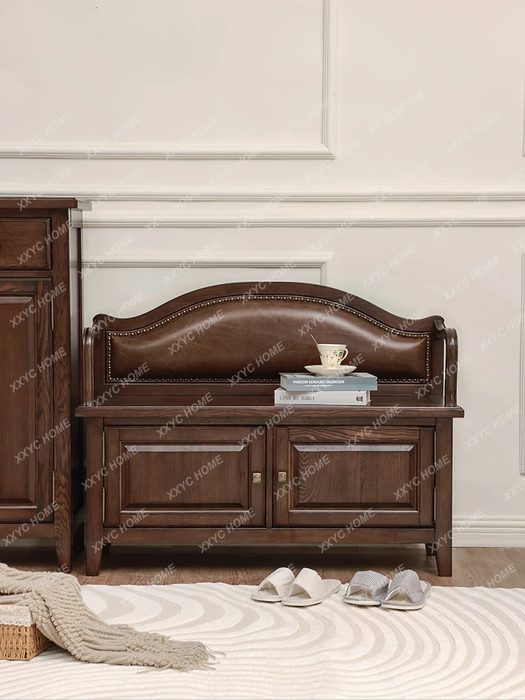 YY solid wood shoe cabinet household shoe change stool storage corridor entrance leather
YY solid wood shoe cabinet household shoe change stool storage corridor entrance leather