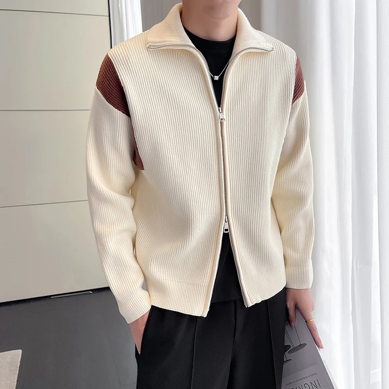 Модный мужской вязаный кардиган с двусторонней молнией на воротнике, вертикальными полосками, легкий, элегантный, для осени и...
Модный мужской вязаный кардиган с двусторонней молнией на воротнике, вертикальными полосками, легкий, элегантный, для осени и...