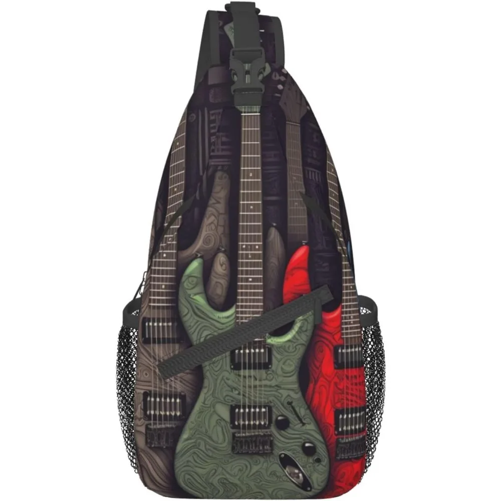 Guitar pattern Print Cross Chest Bag Crossbody Backpack Sling Shoulder Bag Travel Hiking Daypack Cycling Bag
Guitar pattern Print Cross Chest Bag Crossbody Backpack Sling Shoulder Bag Travel Hiking Daypack Cycling Bag