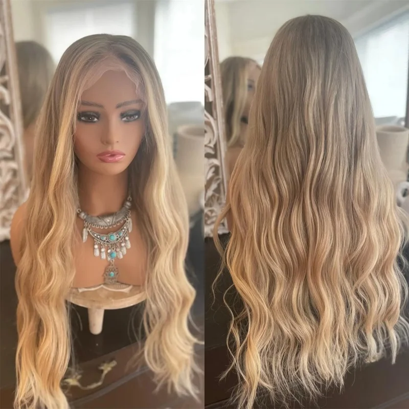 Бесклеевой парик Ombre Golden Blonde HD Прозрачный парик фронта шнурка 30-дюймовый супер длинный волнистый парик Женский парик Косплей Ежедневные парики для вечеринок
Бесклеевой парик Ombre Golden Blonde HD Прозрачный парик фронта шнурка 30-дюймовый супер длинный волнистый парик Женский парик Косплей Ежедневные парики для вечеринок