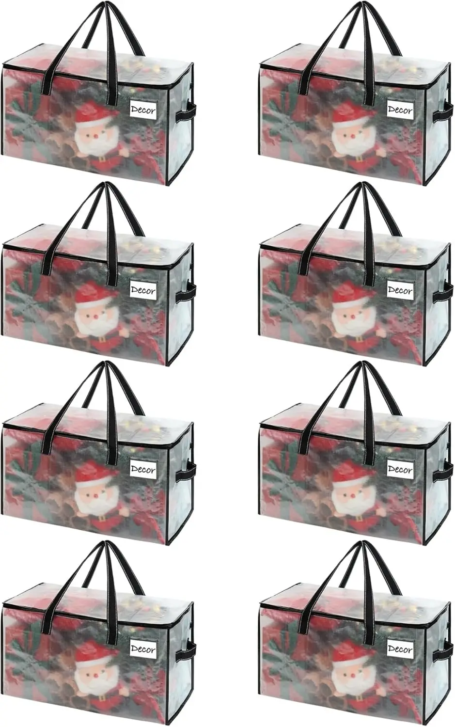 8-Pack Clear Heavy-Duty Storage Bags, Foldable Tote for Moving, Christmas Decor, and Blanket Organization
8-Pack Clear Heavy-Duty Storage Bags, Foldable Tote for Moving, Christmas Decor, and Blanket Organization