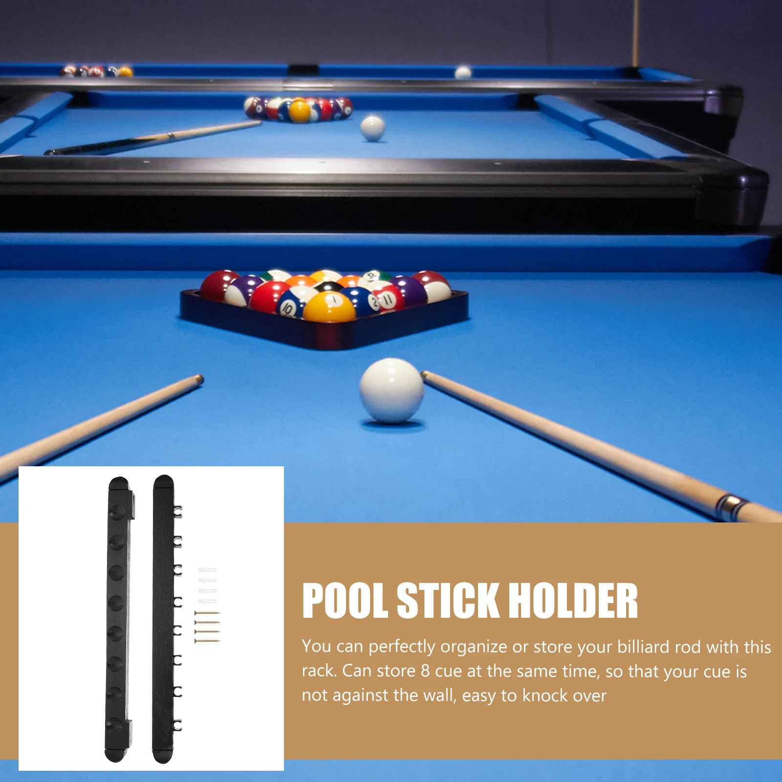 1 Set Wall Mounted Billiard Rod Rack Pool Cue Holder Multi Hole Billiards Pole Stand Durable Wooden Storage Display For Pool 
1 Set Wall Mounted Billiard Rod Rack Pool Cue Holder Multi Hole Billiards Pole Stand Durable Wooden Storage Display For Pool