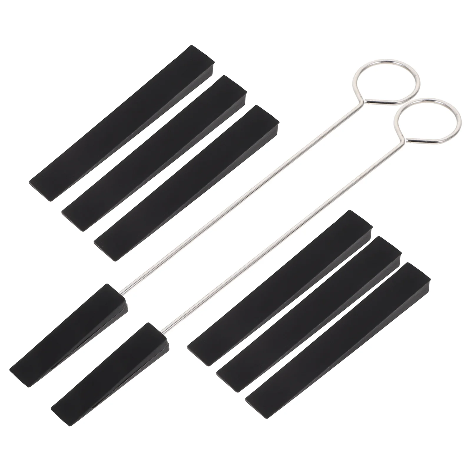 6 Piece Piano Tuning Tool Set 2 Mute Forks 4 Mute Strips Black Easy Tuning Repair Kit for Keyboard Instruments Professional
6 Piece Piano Tuning Tool Set 2 Mute Forks 4 Mute Strips Black Easy Tuning Repair Kit for Keyboard Instruments Professional