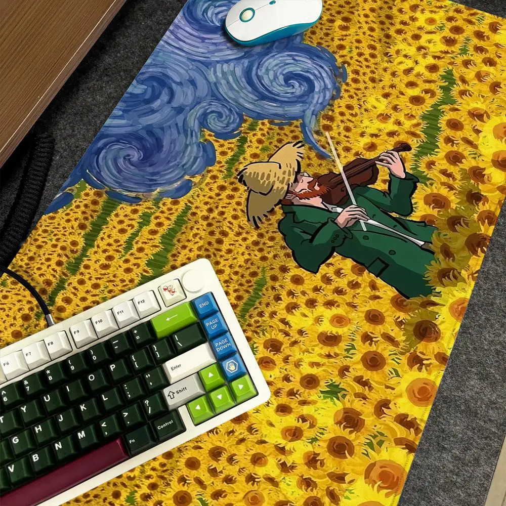 Коврик для мыши Xxl V-Van, компьютерный большой размер, нескользящая геймерская клавиатура, Gogh, мультфильм, 90x40 см, художественный дизайн, HD настольный коврик
Коврик для мыши Xxl V-Van, компьютерный большой размер, нескользящая геймерская клавиатура, Gogh, мультфильм, 90x40 см, художественный дизайн, HD настольный коврик