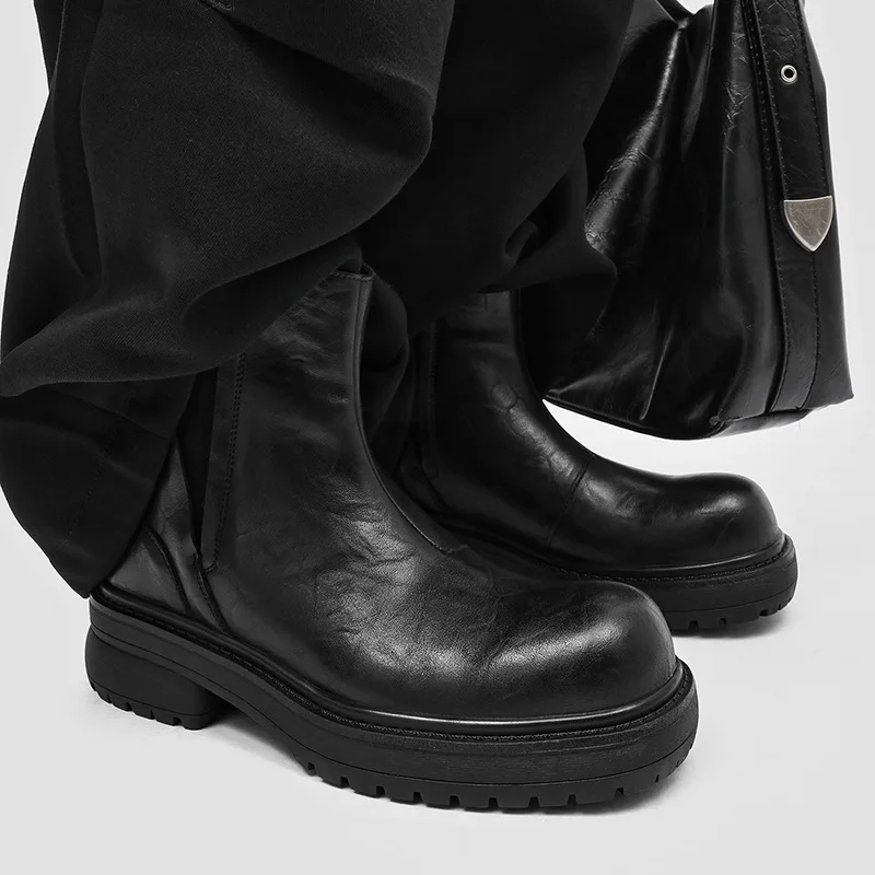 mens casual party prom chelsea boots slip-on natural leather shoes cowboy platform boot black stylish spring autumn ankle botas
mens casual party prom chelsea boots slip-on natural leather shoes cowboy platform boot black stylish spring autumn ankle botas