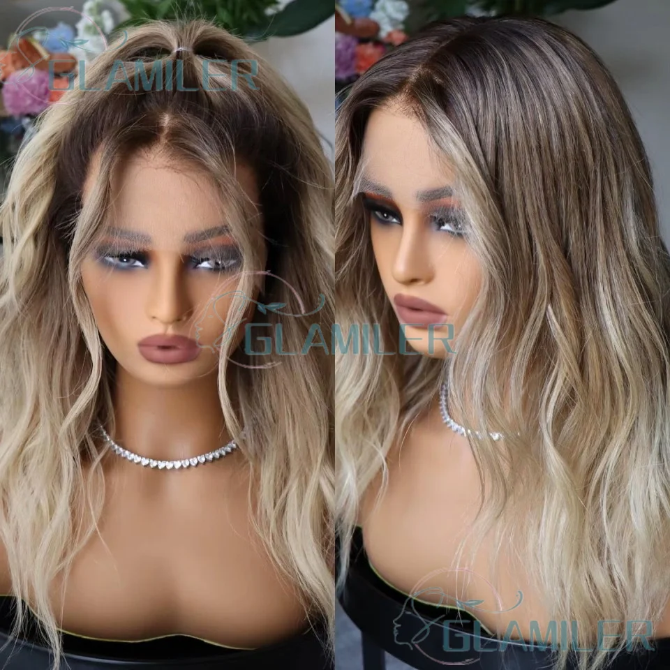 Dark Brown Blonde #613 Human Hair Natural Wavy Glueless Full Lace Wigs With Natural Hairline Pre Plucked 13x4 Lace Front Wigs
Dark Brown Blonde #613 Human Hair Natural Wavy Glueless Full Lace Wigs With Natural Hairline Pre Plucked 13x4 Lace Front Wigs