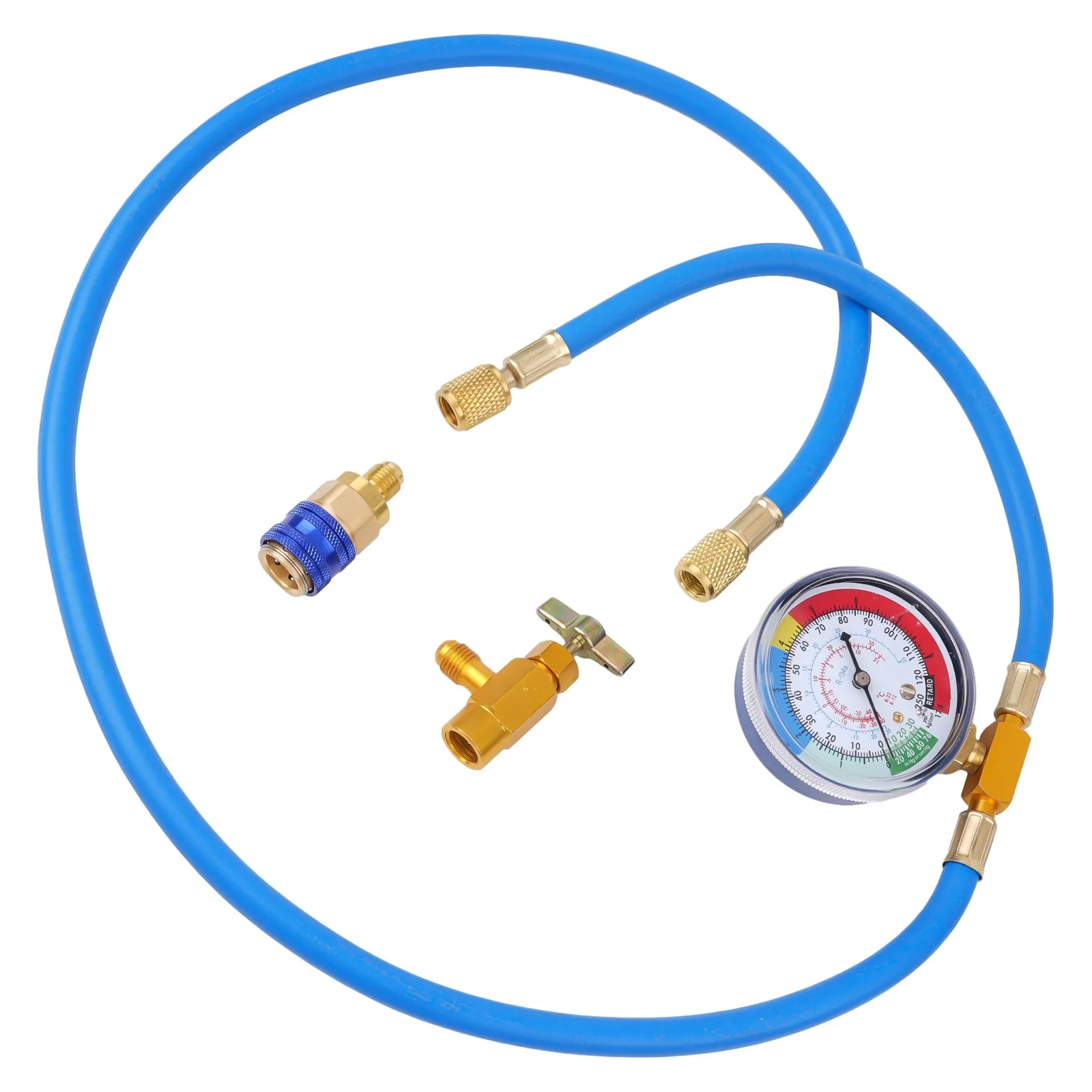 R134a Air Conditioning Recharge Hose Measuring Gauge Set W/ Pressure Gauge Car Air Conditioner Filler AC Tube Tool
R134a Air Conditioning Recharge Hose Measuring Gauge Set W/ Pressure Gauge Car Air Conditioner Filler AC Tube Tool