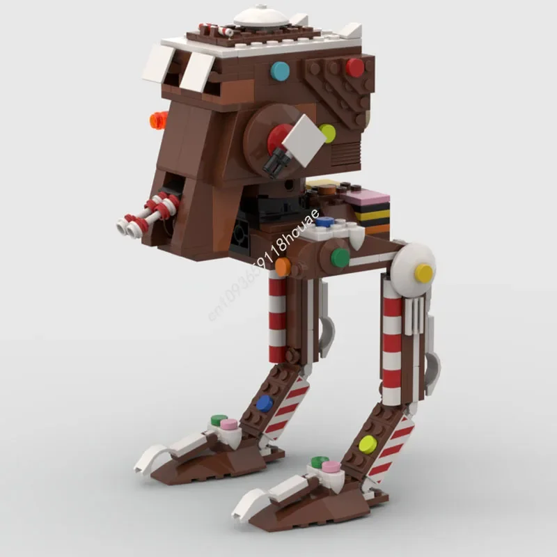New 656pcs Gingerbread AT-ST Scout Walker Model Star Battle Building Blocks Diy Education Assembly Toys for Kids Christmas Gifts
New 656pcs Gingerbread AT-ST Scout Walker Model Star Battle Building Blocks Diy Education Assembly Toys for Kids Christmas Gifts