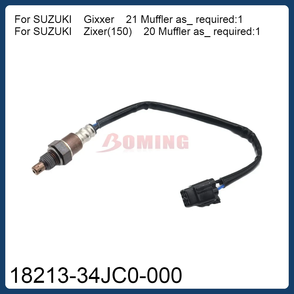 1821334JC0000 Мотоциклетный датчик соотношения воздуха и топлива Lambda O2, датчик кислорода 18213-34JC0-000 для SUZUKI Gixxer Zixer (150)
1821334JC0000 Мотоциклетный датчик соотношения воздуха и топлива Lambda O2, датчик кислорода 18213-34JC0-000 для SUZUKI Gixxer Zixer (150)