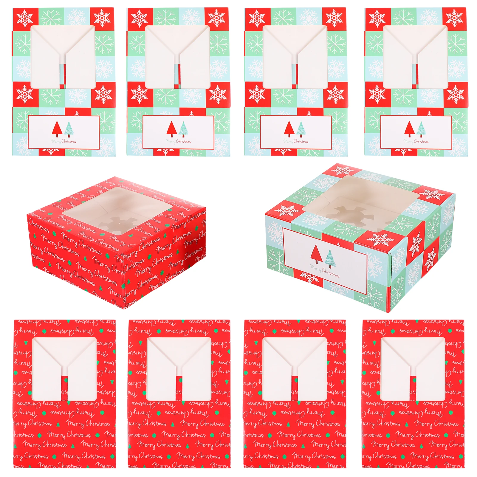 10pcs Cake Box Handy Long Time Use Cute Christmas Patterns Cake Holder Muffin Food Packing Boxes Containers
10pcs Cake Box Handy Long Time Use Cute Christmas Patterns Cake Holder Muffin Food Packing Boxes Containers