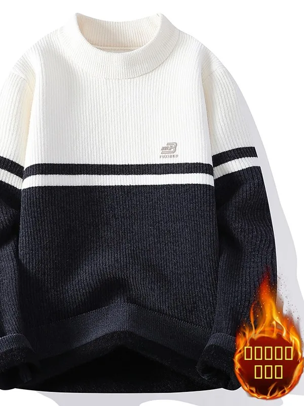 Soft Thiened round Ne Men's Sweater Autumn Winter Warm Inner Wear Base irt for Teenagers Students Casual Knitted irt
Soft Thiened round Ne Men's Sweater Autumn Winter Warm Inner Wear Base irt for Teenagers Students Casual Knitted irt