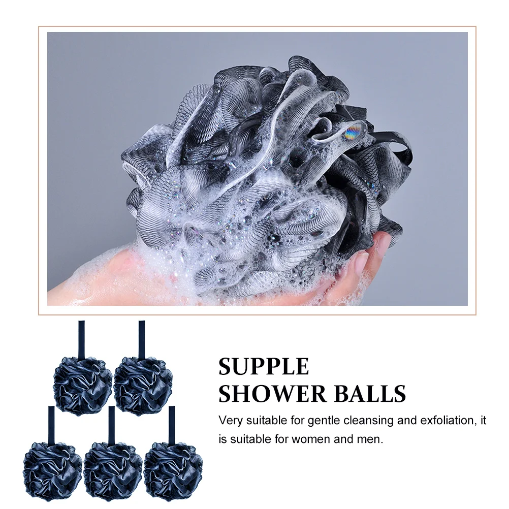 5Pcs Bamboo Charcoal Shower Balls for Gentle Exfoliation and Rich Lather Soft Skin-Friendly Bathing Scrubbers with Hanging
5Pcs Bamboo Charcoal Shower Balls for Gentle Exfoliation and Rich Lather Soft Skin-Friendly Bathing Scrubbers with Hanging