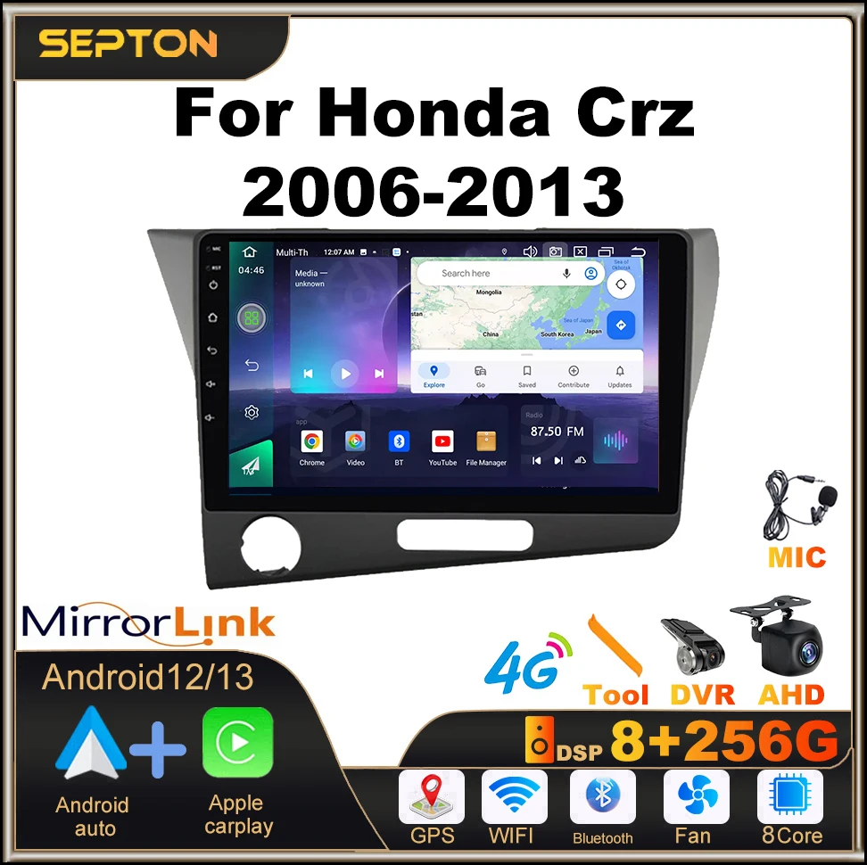 SEPTON Car Radio for Honda Crz 2006-2013 Multimedia Player QLED Android 12 Navigation GPS 4G Net 2Din Head Unit WIFI CarPlay
SEPTON Car Radio for Honda Crz 2006-2013 Multimedia Player QLED Android 12 Navigation GPS 4G Net 2Din Head Unit WIFI CarPlay