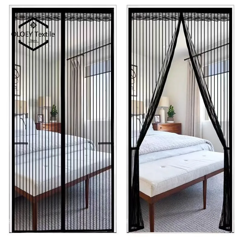 Magnetic mosquito proof door curtain for home bedroom, living room, automatic closing mosquito net, black lace edge customizable
Magnetic mosquito proof door curtain for home bedroom, living room, automatic closing mosquito net, black lace edge customizable
