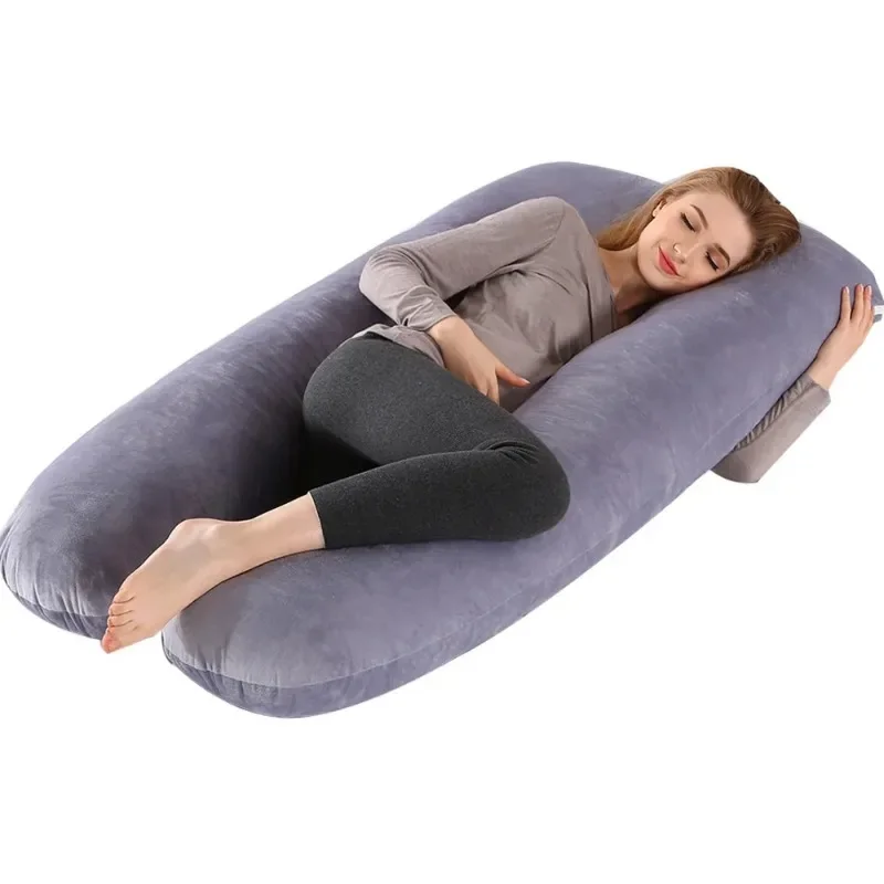 U-shaped pregnancy cushion, soft body pillow with removable pillowcase for better neck and back support
U-shaped pregnancy cushion, soft body pillow with removable pillowcase for better neck and back support