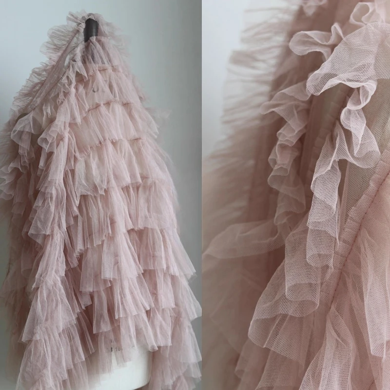 Wrinkled Texture Lace Soft Fabric for Cake Skirt Dress Design Three Dimensional Fashion Fabric Diy By The Meter Sewing Material
Wrinkled Texture Lace Soft Fabric for Cake Skirt Dress Design Three Dimensional Fashion Fabric Diy By The Meter Sewing Material