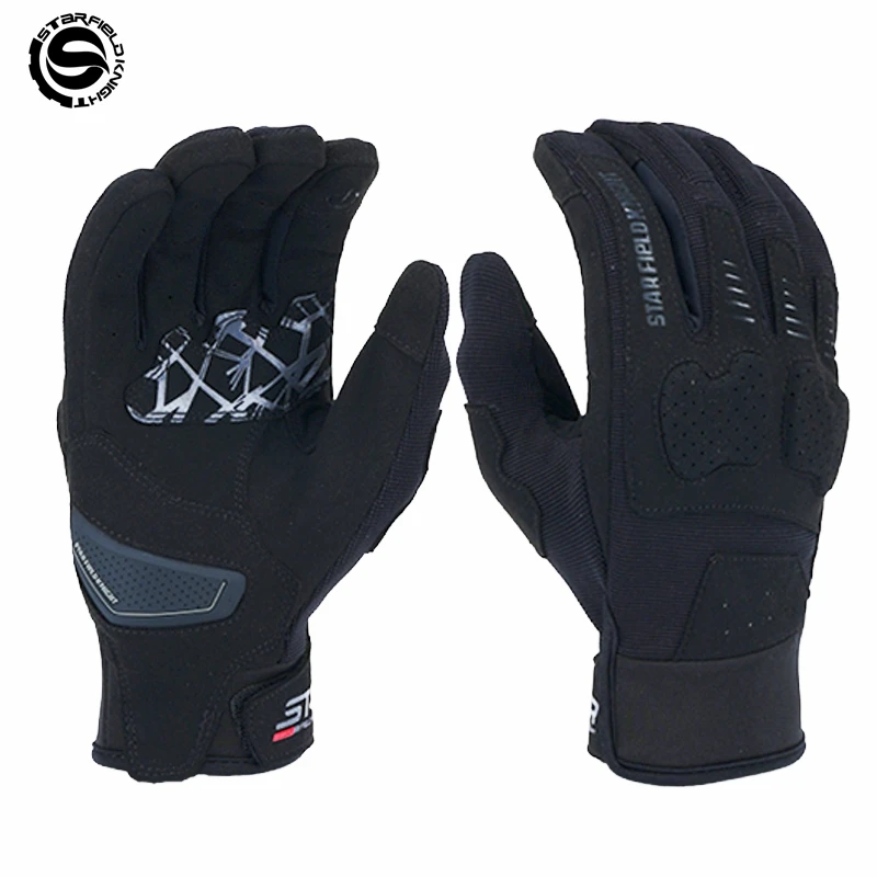 SFK Full Finger Black Motorcycle Riding Gloves Cushioning Joint Protection Equipment Summer Breathable Non-slip Wear-resistant
SFK Full Finger Black Motorcycle Riding Gloves Cushioning Joint Protection Equipment Summer Breathable Non-slip Wear-resistant