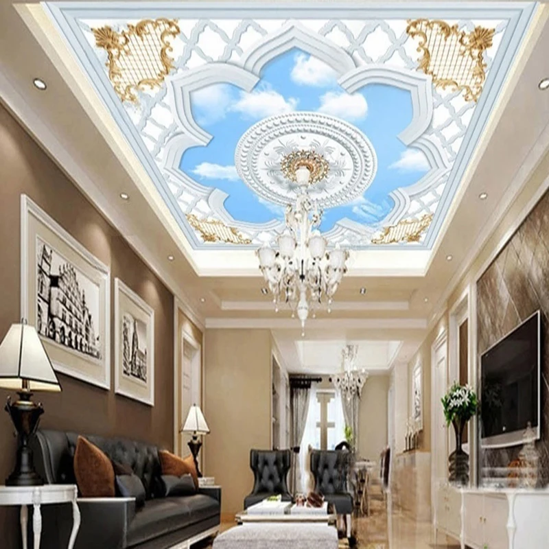Customizable European Style 3D Stereo Abstract Geometric Sky Pattern Ceiling Wall Mural Wallpaper for Living Room Bedroom
Customizable European Style 3D Stereo Abstract Geometric Sky Pattern Ceiling Wall Mural Wallpaper for Living Room Bedroom