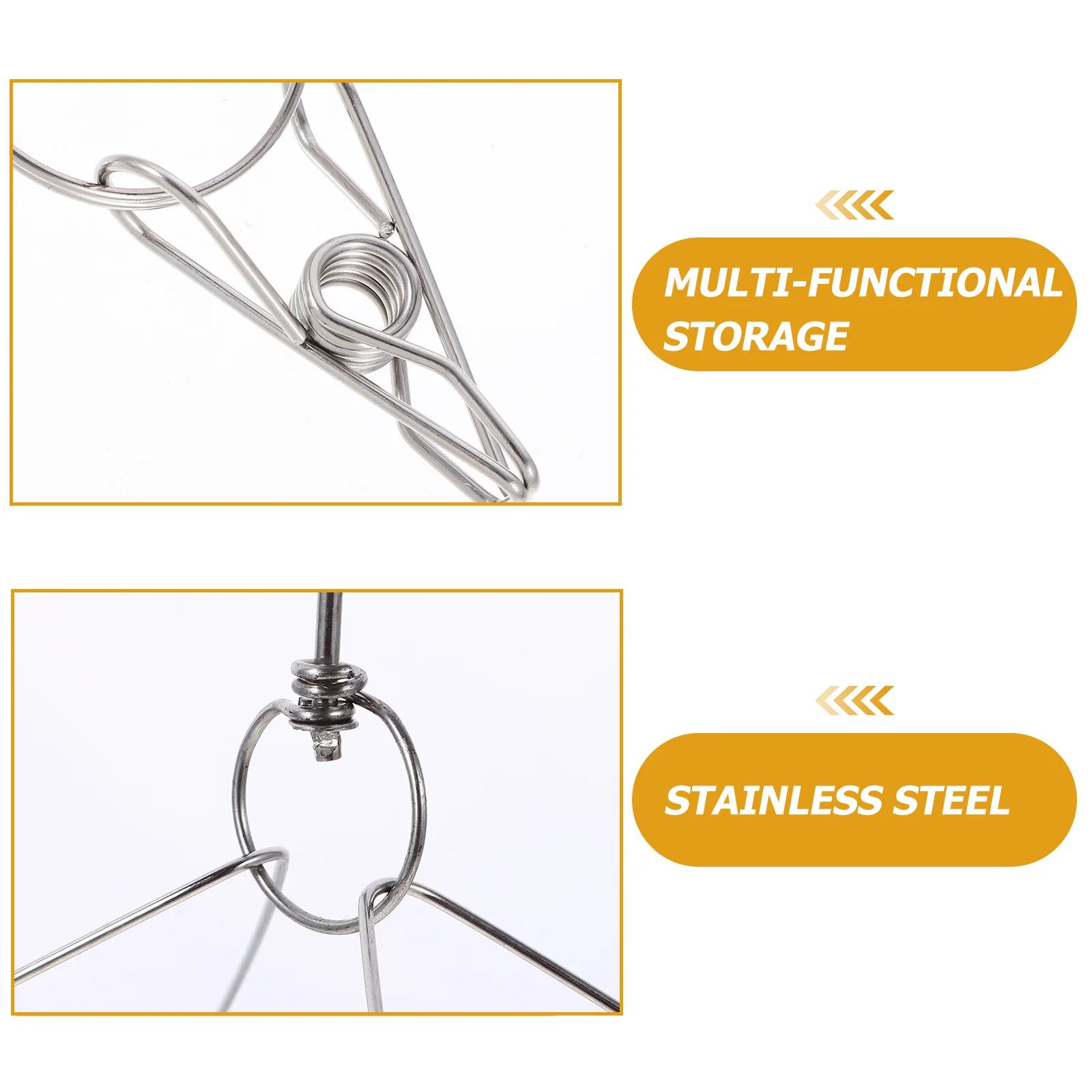 Sock Drying Rack Stainless Steel Anti-Wind Clothes Hanger For Underwear Hat Scarf Bra Tie Shirt Laundry Balcony Dorm
Sock Drying Rack Stainless Steel Anti-Wind Clothes Hanger For Underwear Hat Scarf Bra Tie Shirt Laundry Balcony Dorm