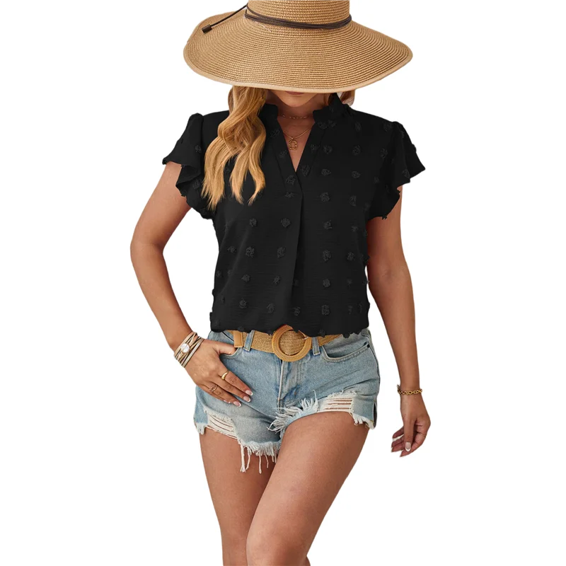 Intuitive Women 2025 Summer V Neck Ruffle Short Sleeve Blouse Dot Flowy Shirt Tunic Top
Intuitive Women 2025 Summer V Neck Ruffle Short Sleeve Blouse Dot Flowy Shirt Tunic Top