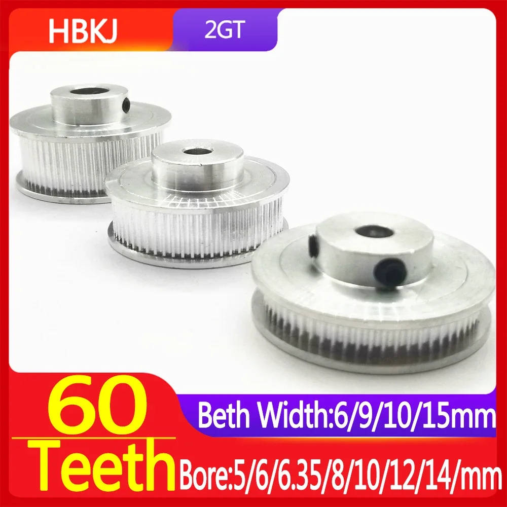 3D Printer Parts 2GT Timing Pulley 60Teeth Bore 5/6/6.35/8/10/12/14/15mm Synchronous Wheels Gear Part For Width 6/10/15mm
3D Printer Parts 2GT Timing Pulley 60Teeth Bore 5/6/6.35/8/10/12/14/15mm Synchronous Wheels Gear Part For Width 6/10/15mm