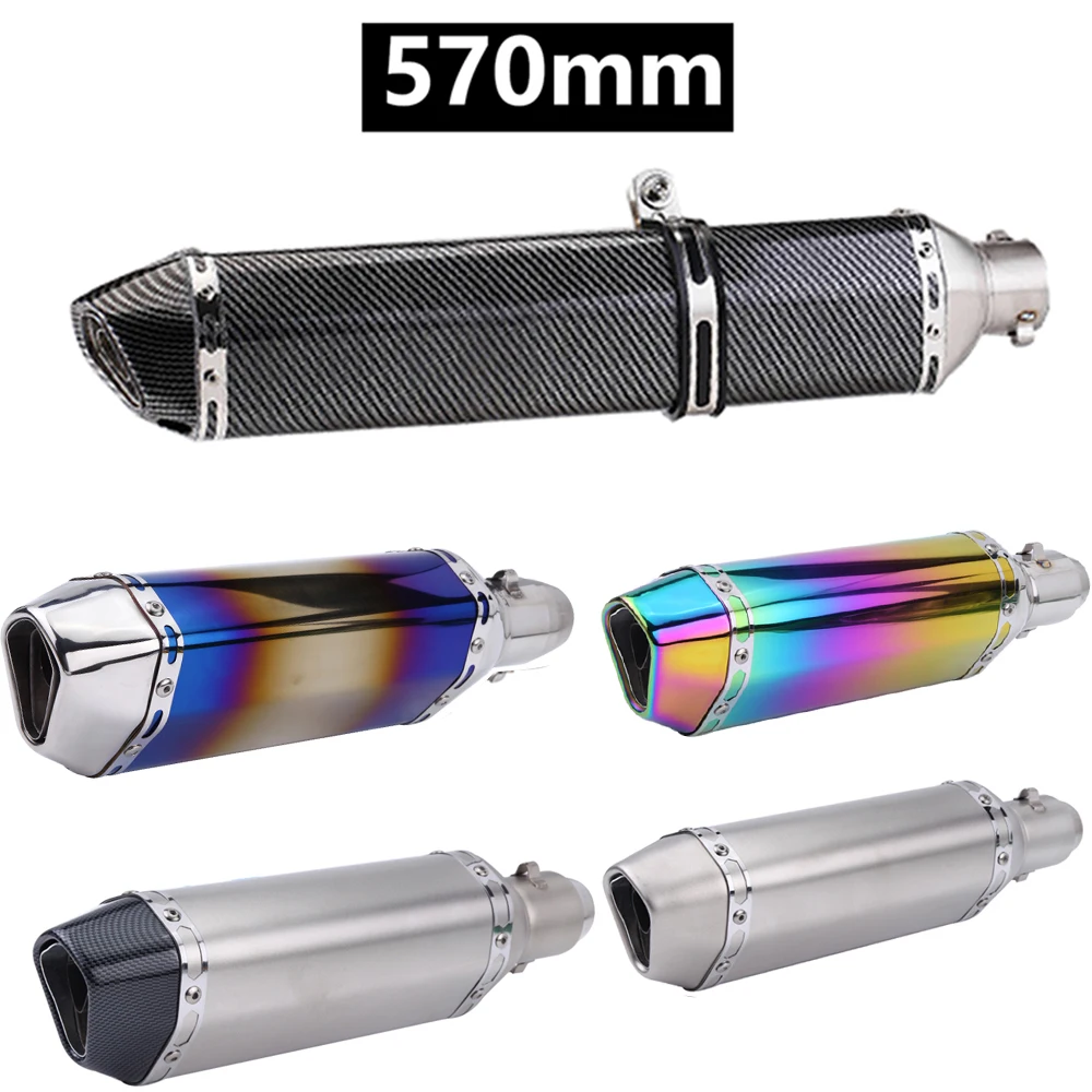 Hot Sale Universal 38-51mm 570mm 470mm 370mm Stainless Steel Motorcycle Exhaust Vent Pipe With Muffler Factory Direct Selling
Hot Sale Universal 38-51mm 570mm 470mm 370mm Stainless Steel Motorcycle Exhaust Vent Pipe With Muffler Factory Direct Selling