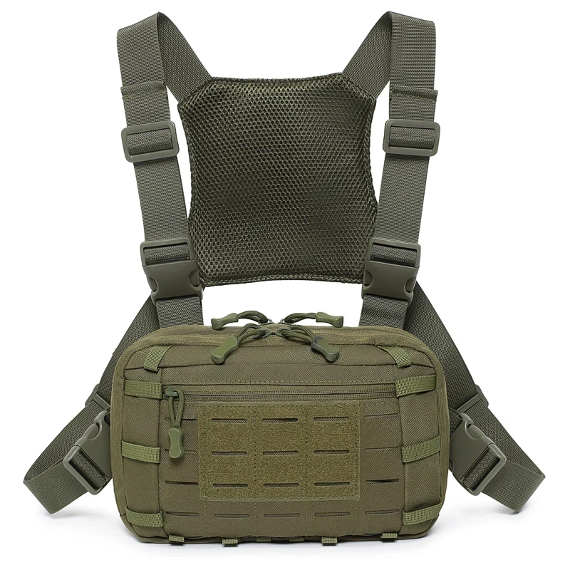 Multi-functional Tactical Chest Rig with Molle, Gun Holster, Large Capacity for Hunting, Hiking, Fishing, Cycling EDC
Multi-functional Tactical Chest Rig with Molle, Gun Holster, Large Capacity for Hunting, Hiking, Fishing, Cycling EDC