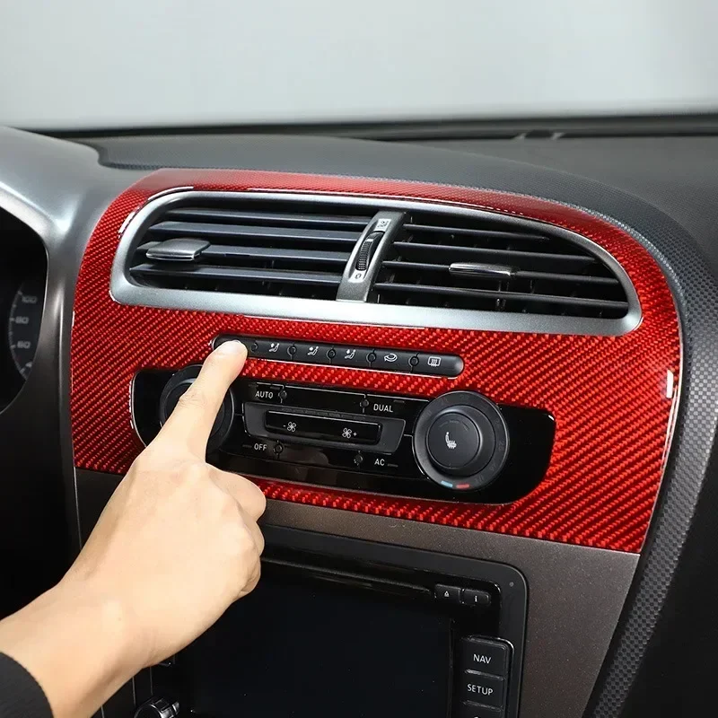 For Seat Leon 2008-2012 Soft Carbon Fiber Car Air Conditioner Vent Panel Cover Trim Stickers Car Interior upgrade Accessories
For Seat Leon 2008-2012 Soft Carbon Fiber Car Air Conditioner Vent Panel Cover Trim Stickers Car Interior upgrade Accessories