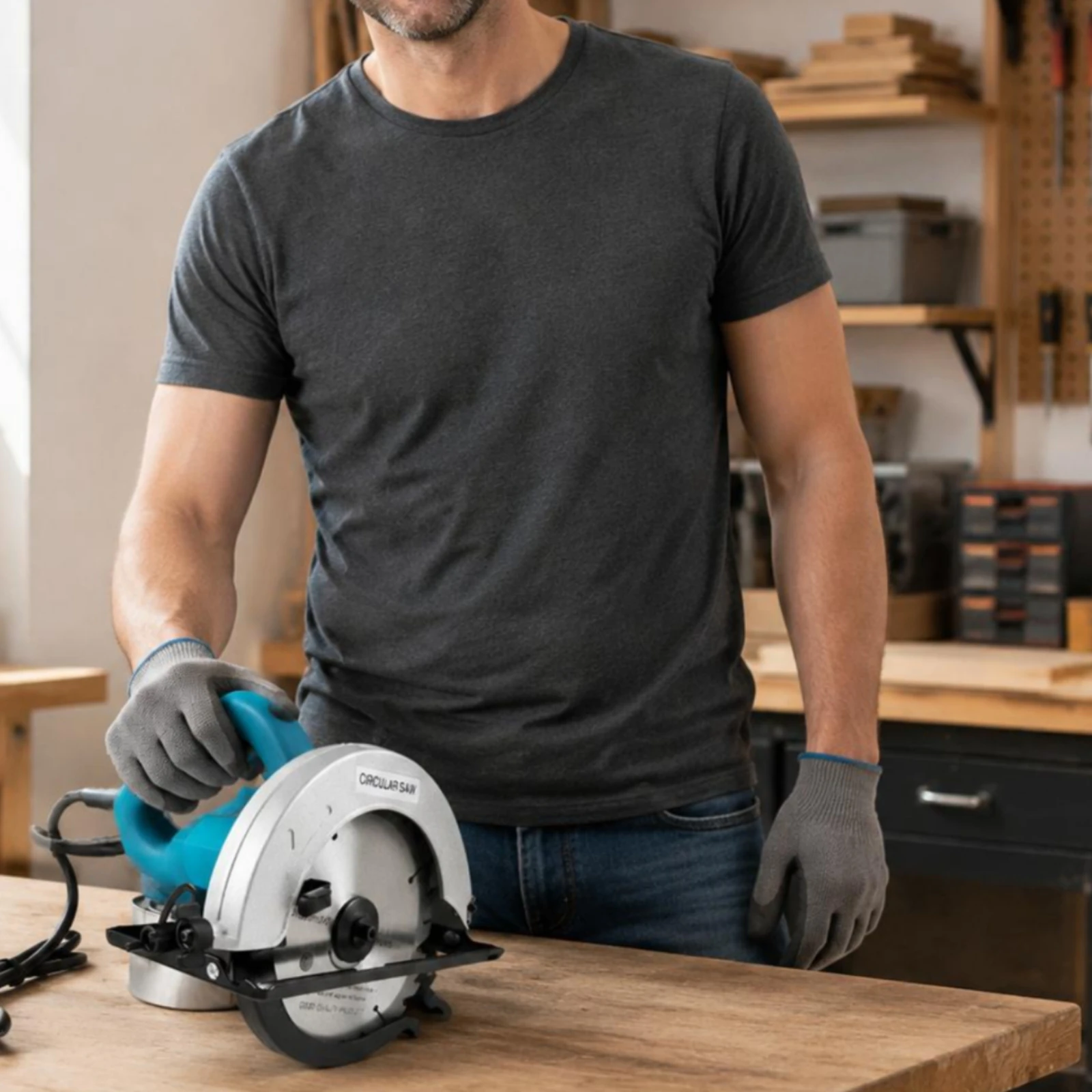 Single-Hand Hand Circular Saw Wood Cutting 7 Inch Circular Saw Power Tool Multi Use for Woodworkers, Home Workshop
Single-Hand Hand Circular Saw Wood Cutting 7 Inch Circular Saw Power Tool Multi Use for Woodworkers, Home Workshop