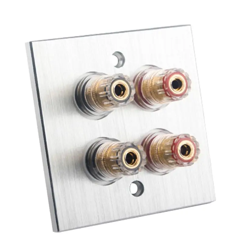 TFTP-Connector Banana Wall Plate Banana Plug Binding Post Wall Plate For Home Theater
TFTP-Connector Banana Wall Plate Banana Plug Binding Post Wall Plate For Home Theater