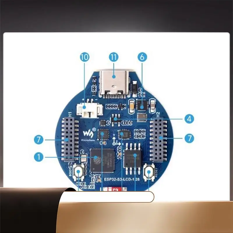 1 шт. макетная плата ESP32-S3, встроенный чип драйвера дисплея GC9A01, 32-битный двухъядерный процессор LX7, ABS 1,28 дюйма IPS LCD-N3
1 шт. макетная плата ESP32-S3, встроенный чип драйвера дисплея GC9A01, 32-битный двухъядерный процессор LX7, ABS 1,28 дюйма IPS LCD-N3
