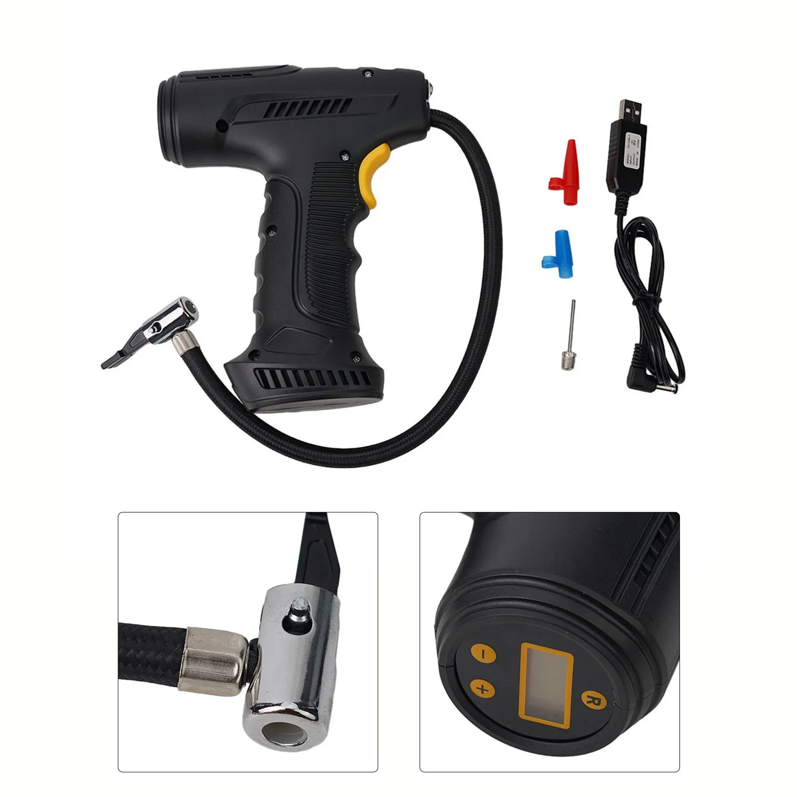 Bicycle Pump LCD Electric Bike Ebike Air Pump Car Tire Compressed Scooter Chargeable Handheld Inflatable Pump Digital Display
Bicycle Pump LCD Electric Bike Ebike Air Pump Car Tire Compressed Scooter Chargeable Handheld Inflatable Pump Digital Display