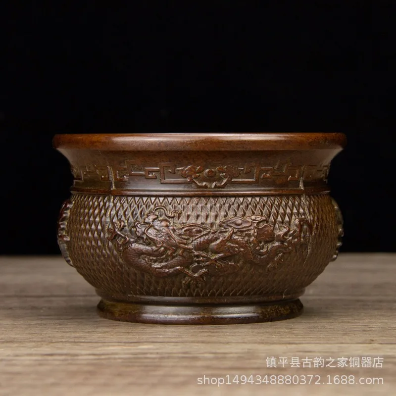 Pure Copper Dragon and Phoenix Auspicious Cornucopia Ornament for Home Office Living Room Store Desktop Decoration
Pure Copper Dragon and Phoenix Auspicious Cornucopia Ornament for Home Office Living Room Store Desktop Decoration