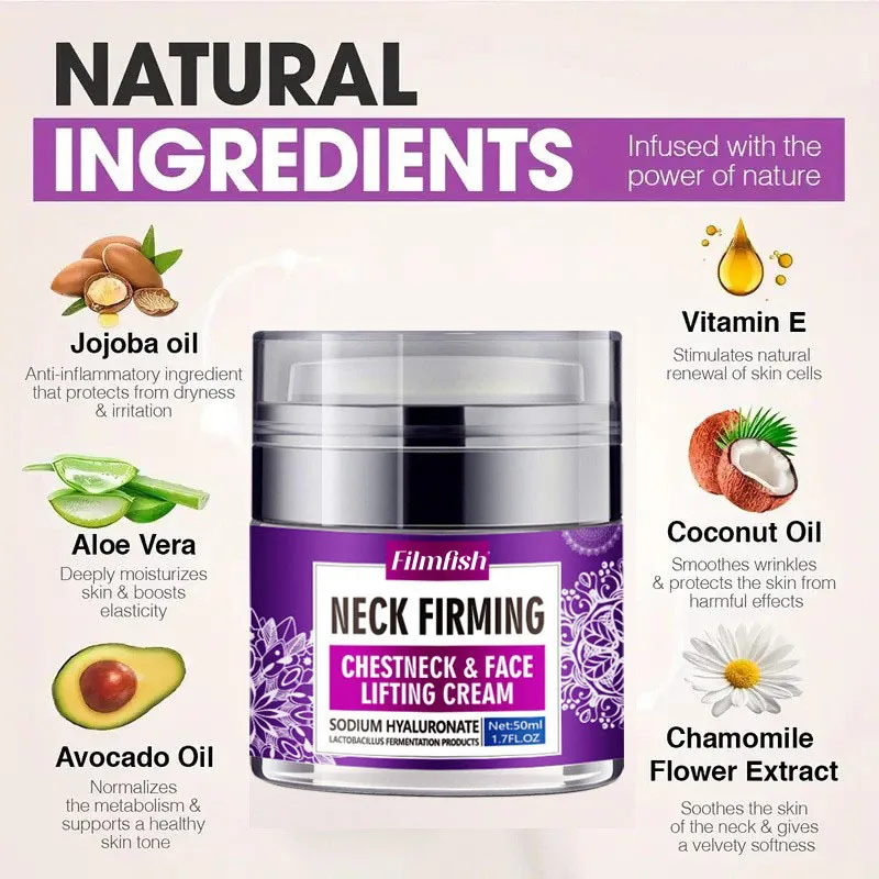 Anti-Aging Collagen Neck Cream Lift and Tighten Neck Skin Fade Fine Lines Deep Moisturizing Treatment for Face and Neck Area
Anti-Aging Collagen Neck Cream Lift and Tighten Neck Skin Fade Fine Lines Deep Moisturizing Treatment for Face and Neck Area